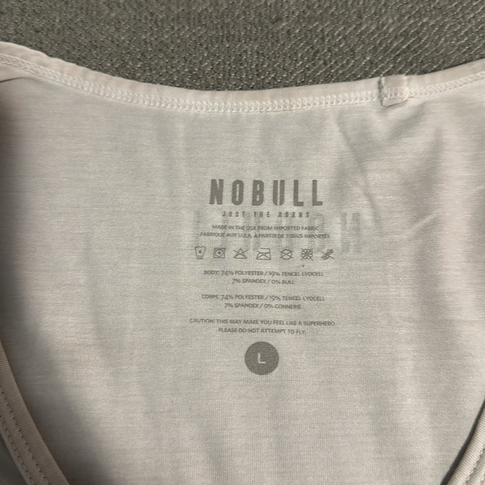 NOBULL Wodapalooza Miami White and Blue Gradient Tank Top - Picture 2 of 3